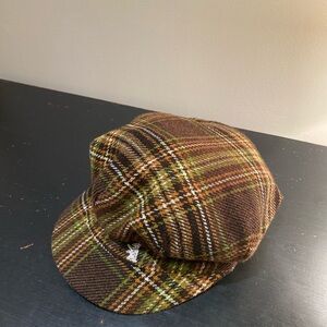 Rare Vintage Y2K Juicy Couture Plaid Wool Newsboy Cap